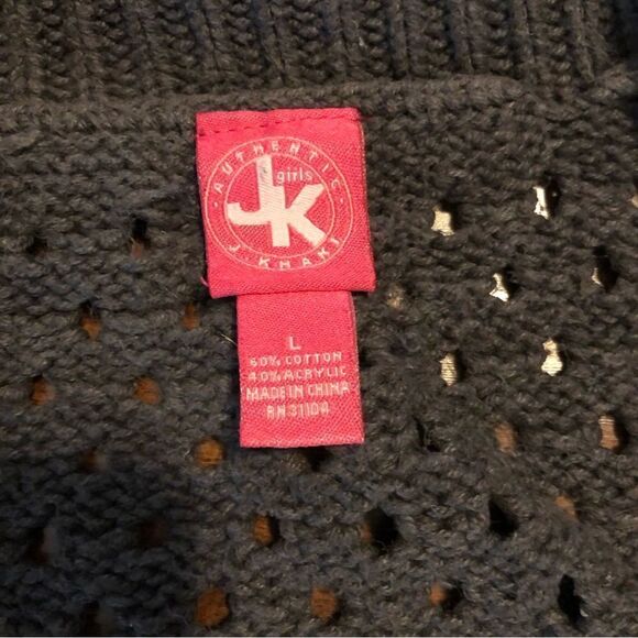 2 Girls Sweaters - Mossimo Gray Size Medium, J. Khaki Brown Knit Size Large - Picture 7 of 13